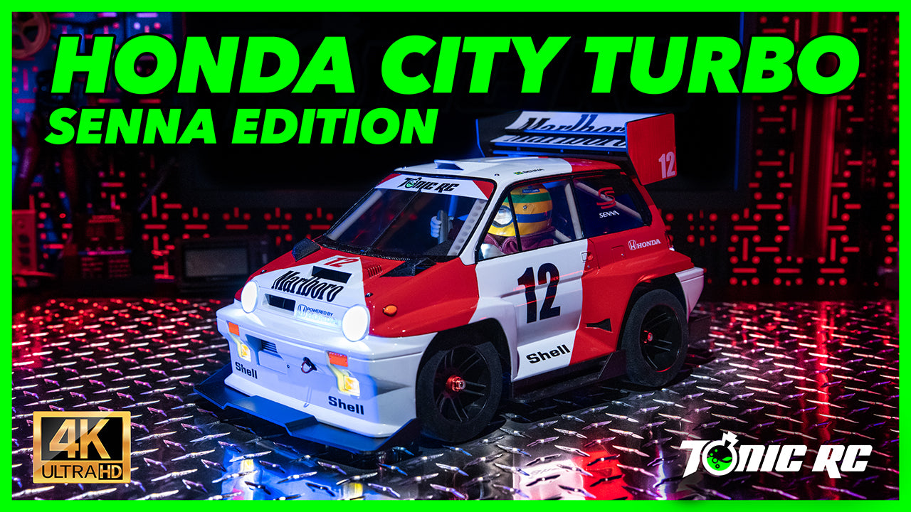 Load video: Tonic RC Honda City Turbo Senna Edition
